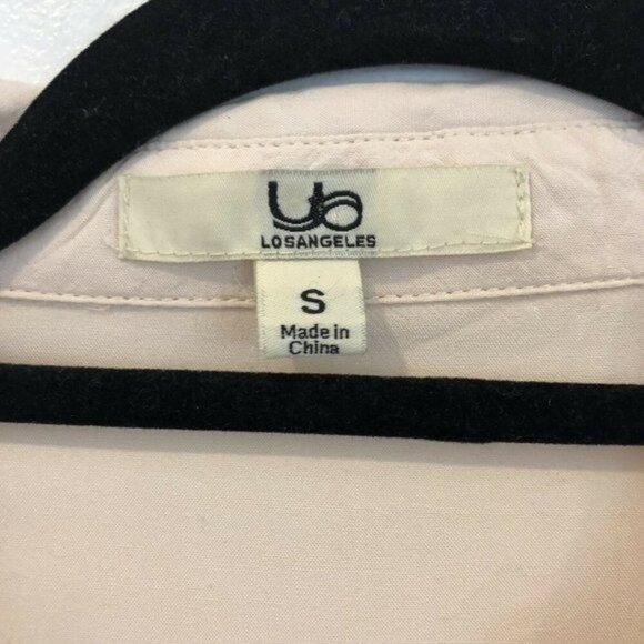 YA Los Angeles Ombre Button-Up Collared Shirt Pocket Roll Tab Sleeves Size S - Picture 5 of 8
